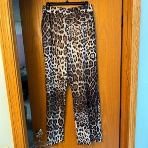 Chic Boutique Leopard Print Trousers
